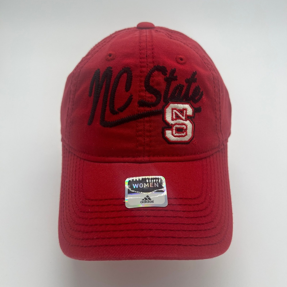 NC State Wolfpack Adidas Womens‎ Red Hat Baseball Cap Adjustable